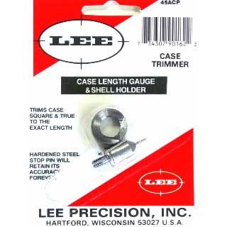 Lee Precision 90162 Case Length Gauge  Silver 45 ACP Steel, Works With Cutter/Lock Stud Includes Shell Holder