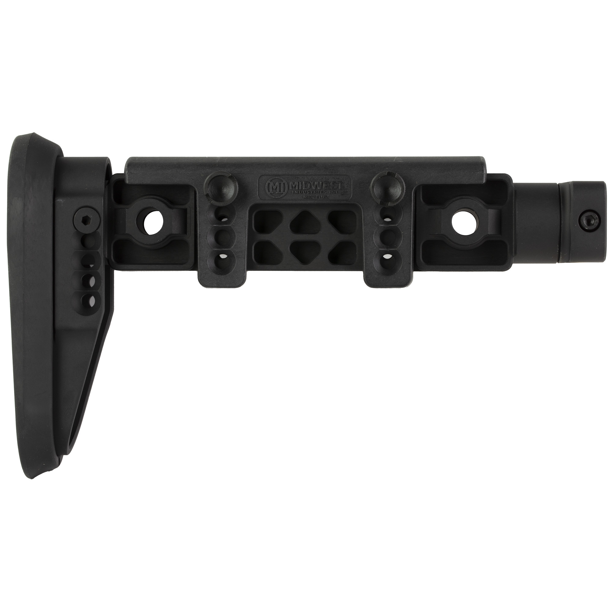 Midwest Industries Alpha Series Fixed Beam Stock Picatinny Fit Anodized Finish - MI-ALPHA-FBS - 812102034261