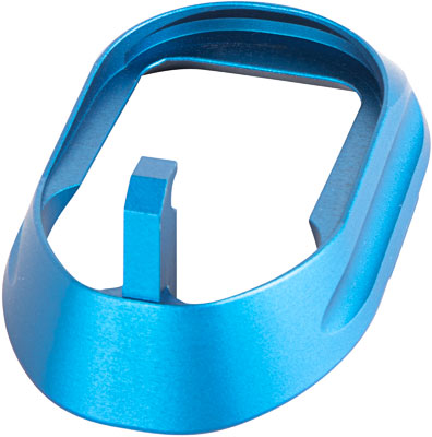Walther Arms 2836319 Flared Magwell  for Walther PPQ w/Steel or Polymer Frame Blue Machined Aluminum