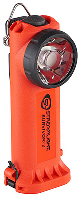 Streamlight Survivor X Right Angle Light Orange Rechargeable Led 250 Lm 447m Beam Distance HandsFree
