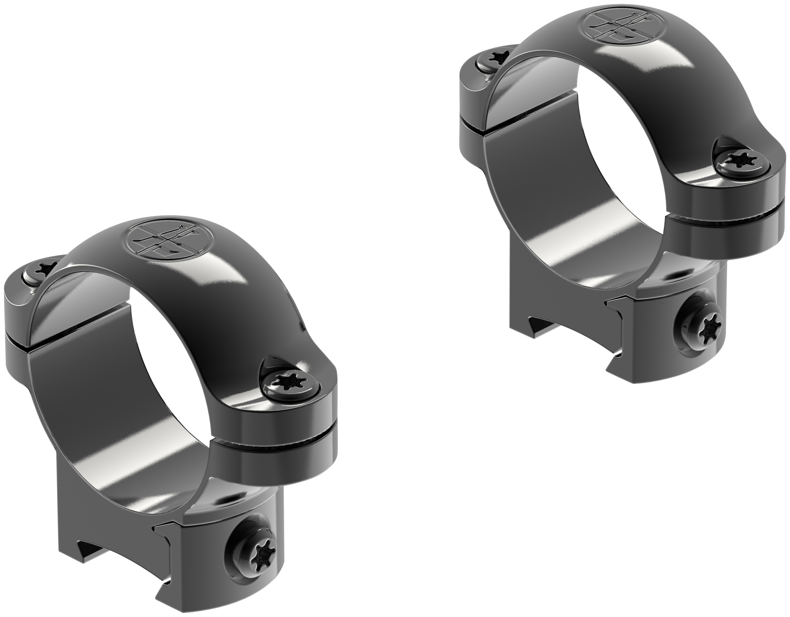 Leupold 49949 Ringmounts  Black Gloss 1" Rimfire Low