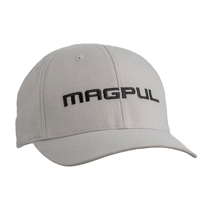 Magpul MAG1103-020 Wordmark Stretch Fit Gray Adjustable Snapback L/XL Fitted