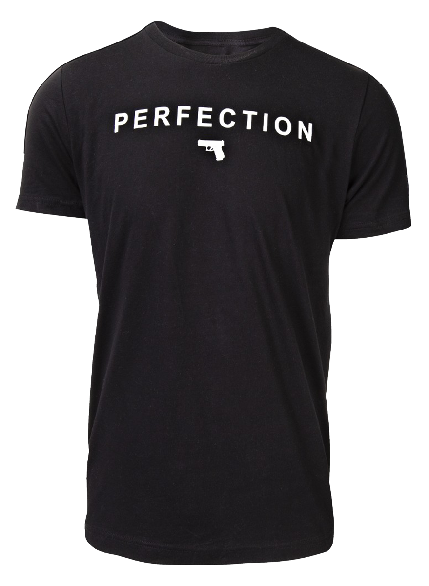 Glock AA75126 Perfection Pistol  Black Cotton Short Sleeve Large