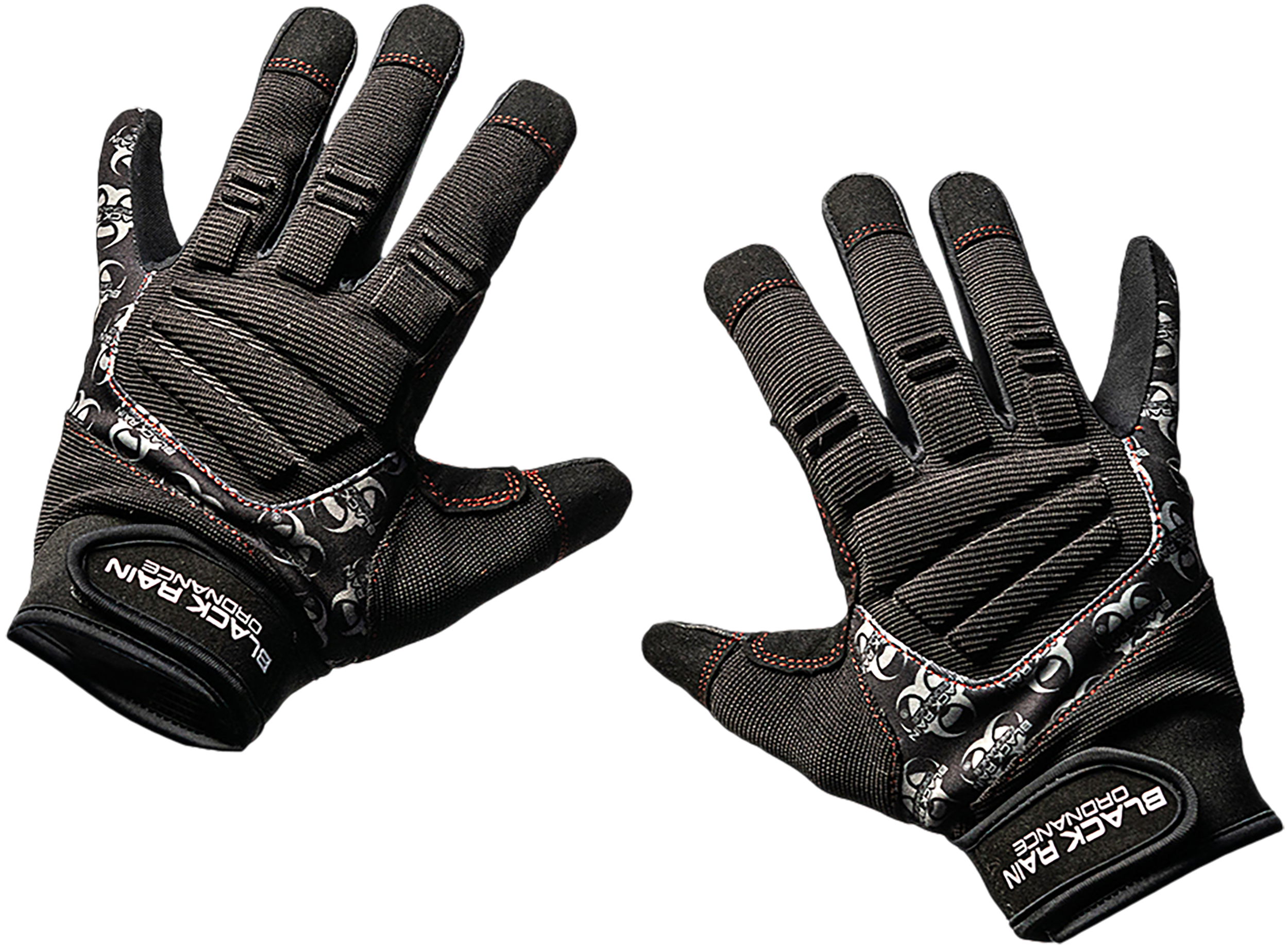 Black Rain Ordnance TACTGLOVEBLK/GRY2XL Tactical Gloves  Black/Gray 2XL Velcro