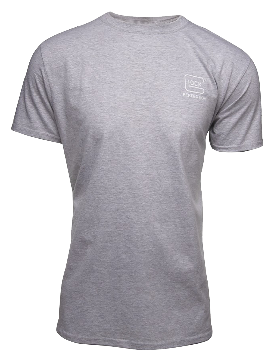 Glock AA75120 Pursuit Of Perfection  Heather Gray Cotton/Polyester Short Sleeve XL