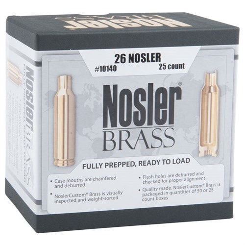 Nosler Custom Brass 26 Nosler 25 Per Box