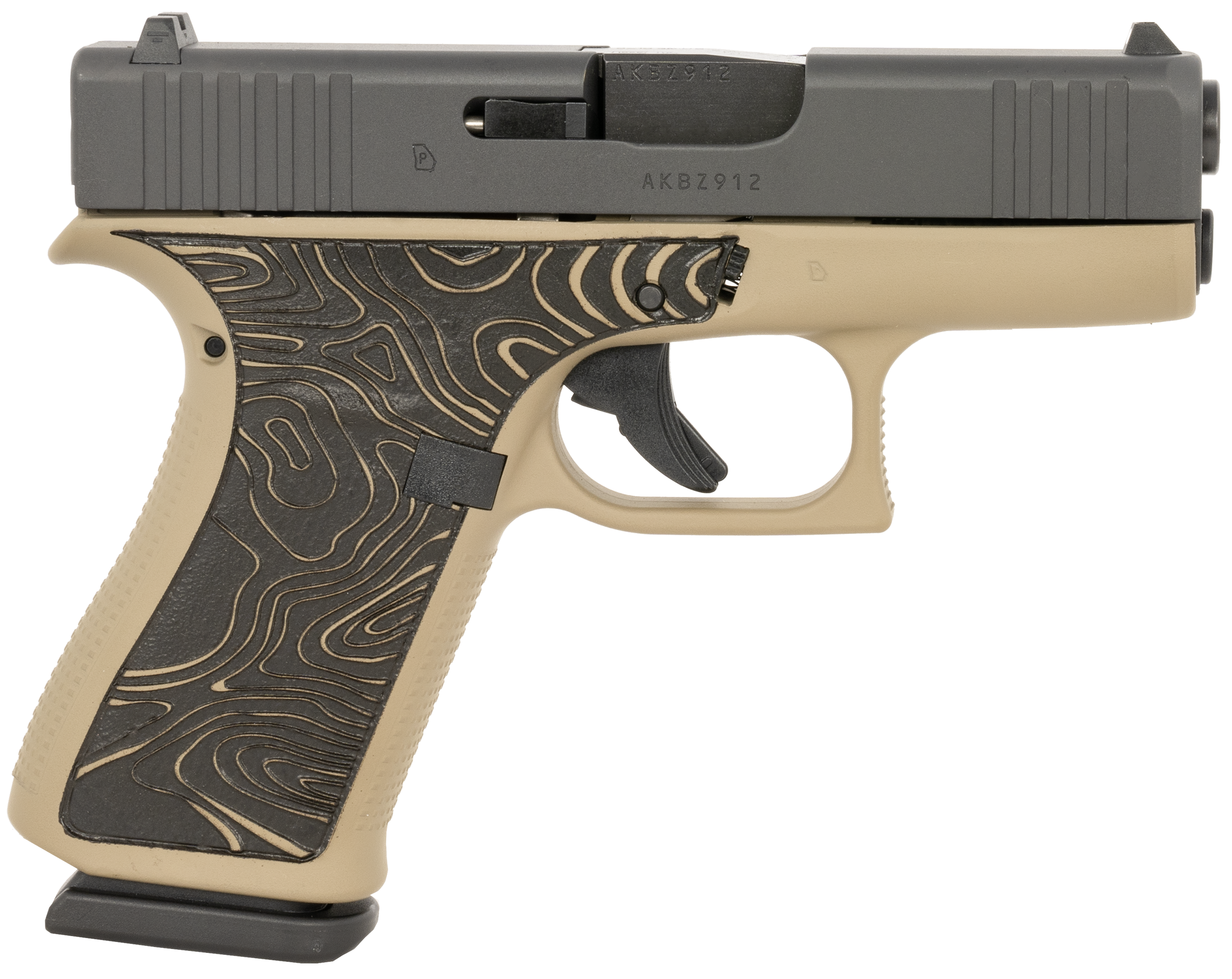 Glock G43X 9mm Luger 3.4in Barrel 10rd Coyote Tan Cerakote