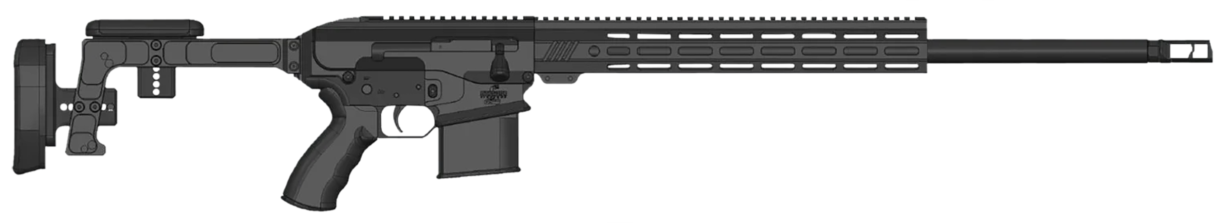 Bushmaster 0110002BLK BA30  6.5 Creedmoor 10+1 18" Black Threaded Barrel, Black Hard Coat Anodized 14" M-LOK Handguard, Black Chassis Aluminum Folding Stock, AR Style Grip, Ambidextrous