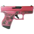Glock G43X 9mm 3.4in 6rd Pink Custom Engraved Grip