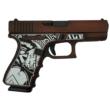 Glock G19 Gen 3 9mm 4.01in 15rd Bronze Spartan Engraved Distressed