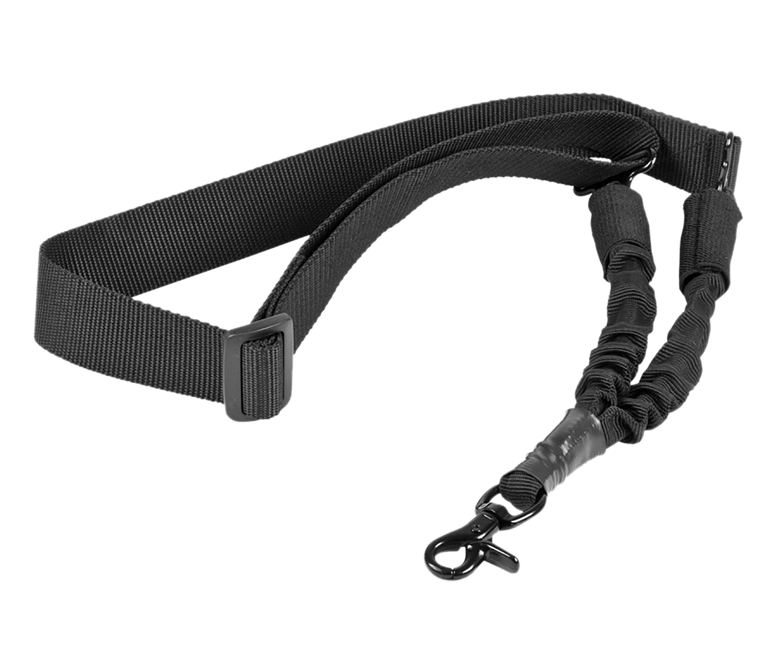 NcStar AARS1P Single Point Sling  1.50" W  x 44"-60" L Adjustable Bungee Black