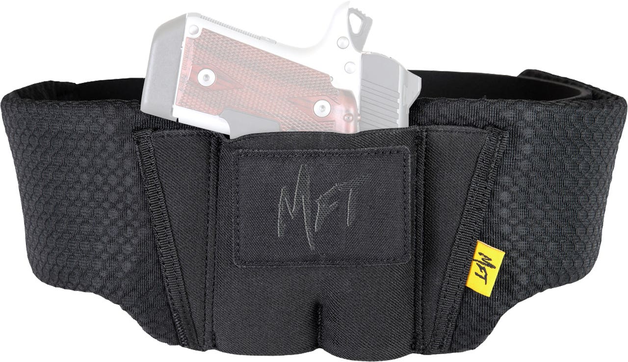 Mission First Tactical Ultralite Belly Band Holster Black Ambi - H6-BB-3 - 810099434408