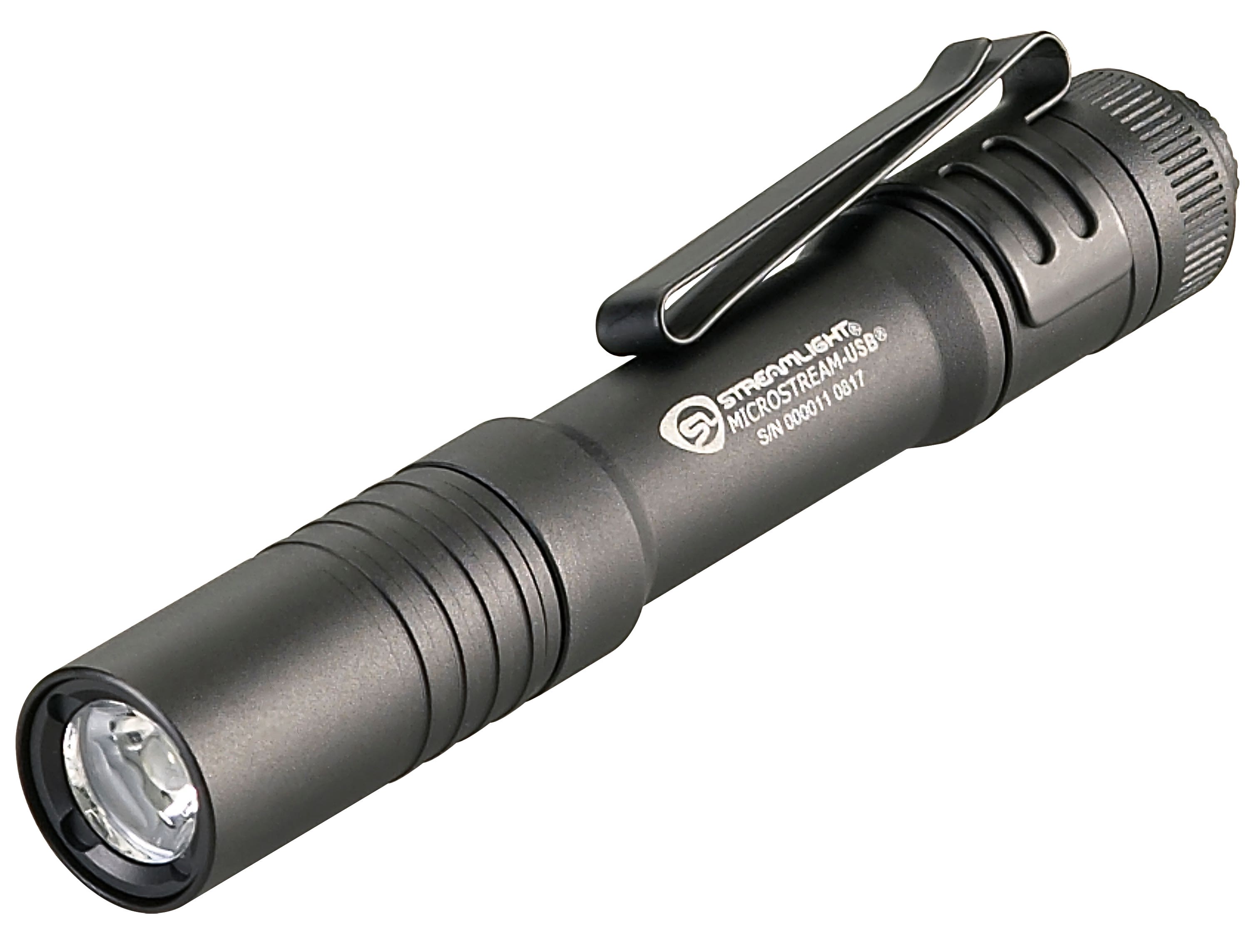 Streamlight MicroStream USB Flashlight 250 Lumens Ultra-Compact Rechargeable IPX4 Pocket Light - 66601 - 080926666016