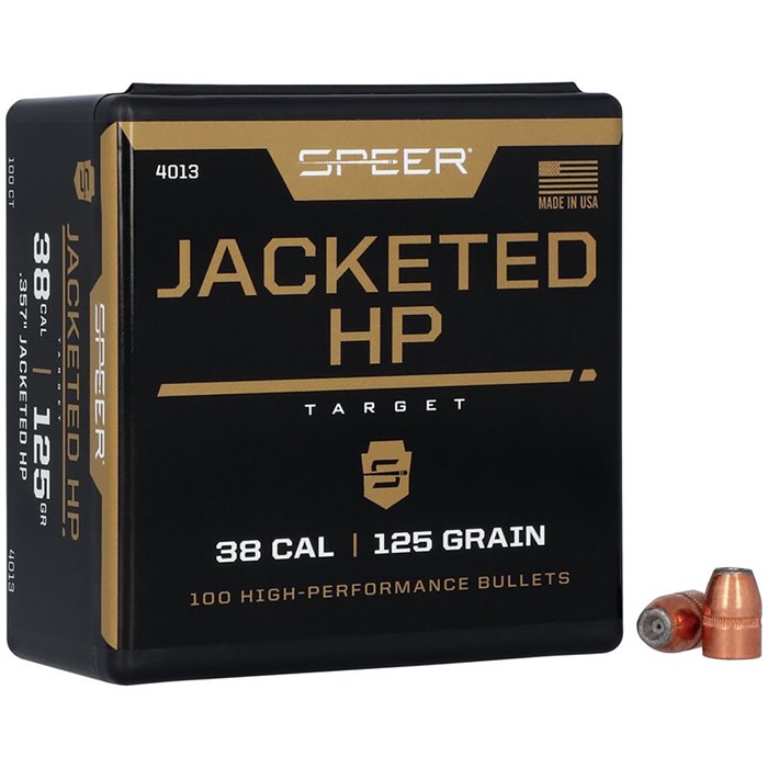Speer 4013 Handgun 38Cal 125gr Jacketed Hollow Point 100 Per Box/5 Case Speer 4013 Handgun 38Cal 125gr Jacketed Hollow Point 100 Per Box/5 Case