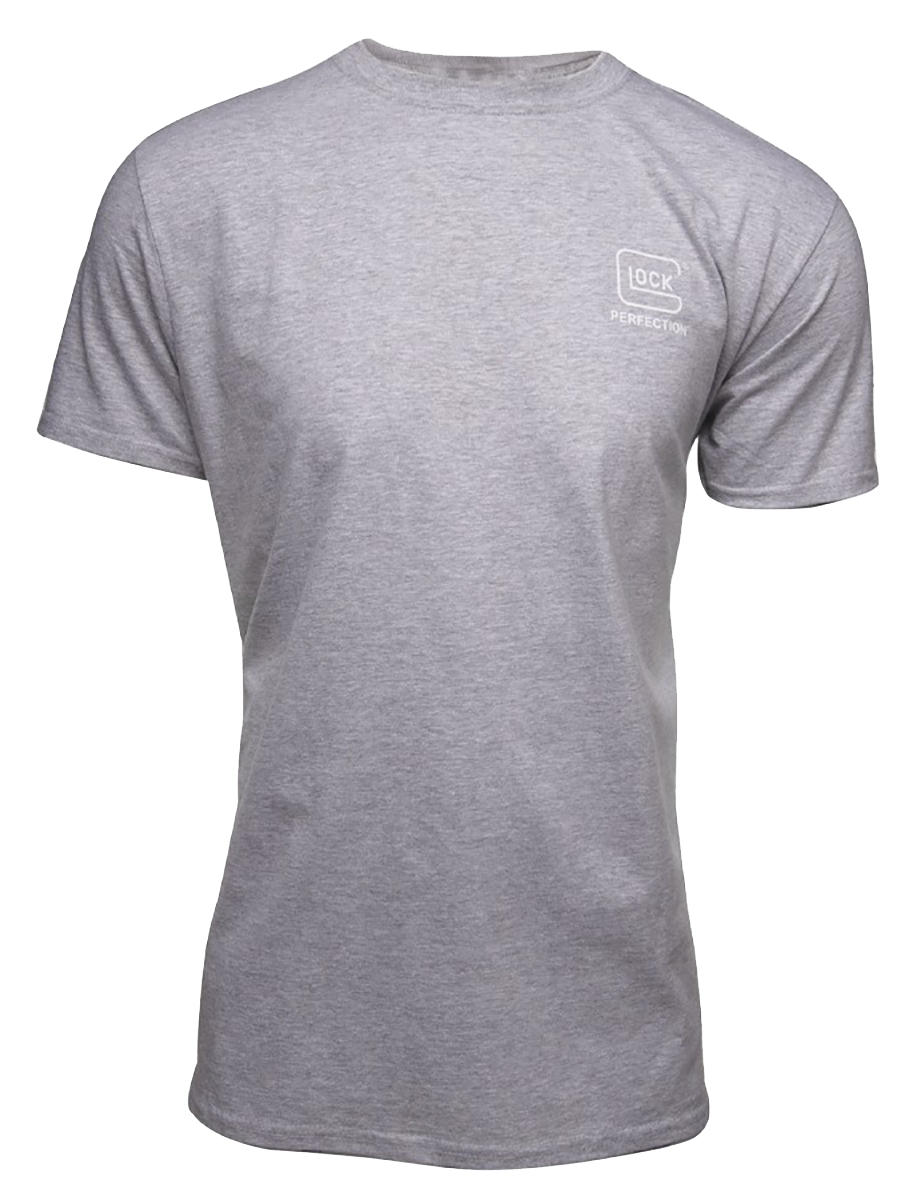 Glock AA75118 Pursuit Of Perfection  Heather Gray Cotton/Polyester Short Sleeve Medium