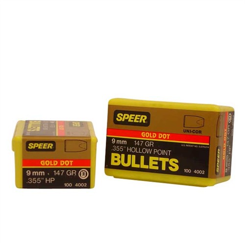 Speer 4002 Gold Dot Personal Protection 9mm 147gr Hollow Point 100 Per Box/5 Case Speer 4002 Gold Dot Personal Protection 9mm 147gr Hollow Point 100 Per Box/5 Case