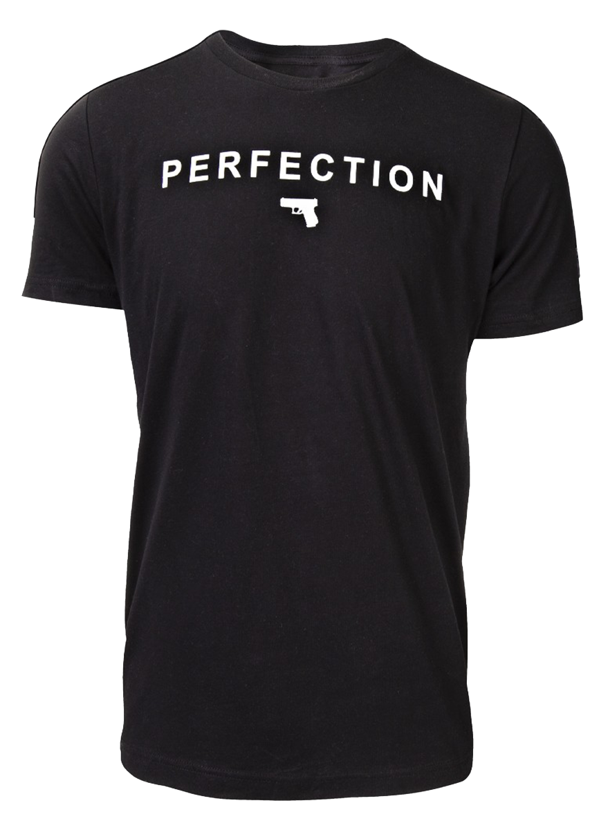 Glock AA75124 Perfection Pistol  Black Cotton Short Sleeve Small