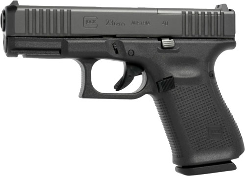 Glock PA235S203MOS G23 Gen5 Compact MOS 40 S&W  4.02" Glock Marksman Barrel 13+1, Black Frame & MOS  nDLC Slide, Modular Backstrap, Ambidextrous Slide Stop, Safe Action Trigger, Optics Ready - PA235S203MOS - 764503043925