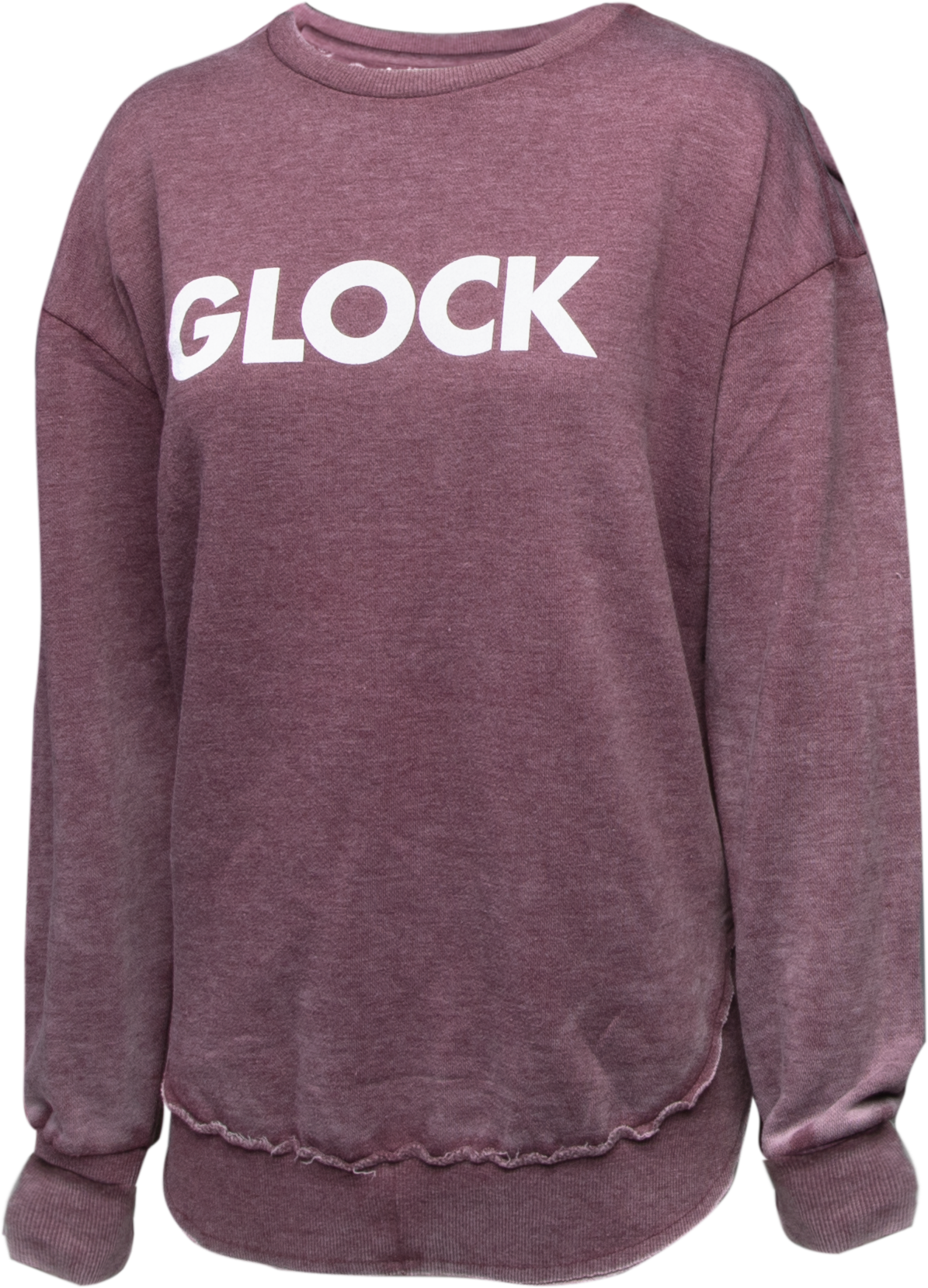 Glock AP95900 Women's Retro Fleece  Maroon Long Sleeve 2XL Cotton/Polyester