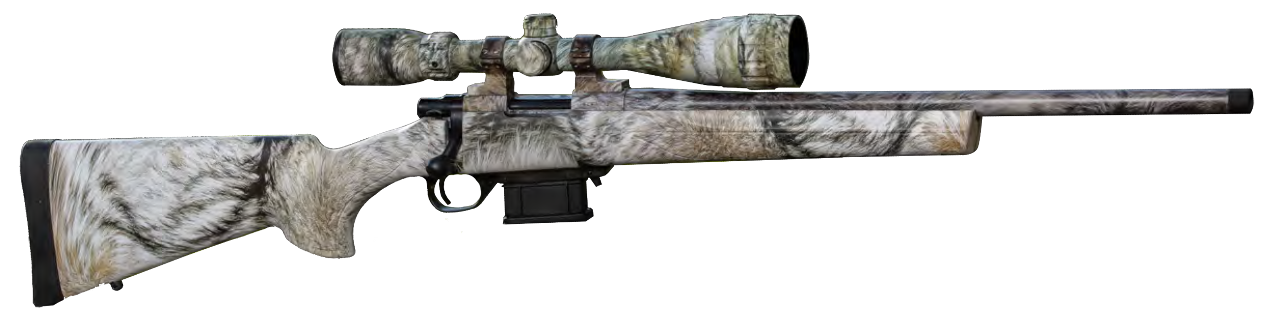 Howa Mini Action Full Camo Gamepro Yote Rifle 223 Rem. 20 in. Yote Package