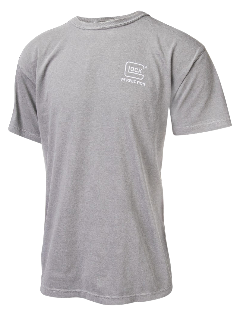Glock AA75143 Perfection  Gray Cotton Short Sleeve Small
