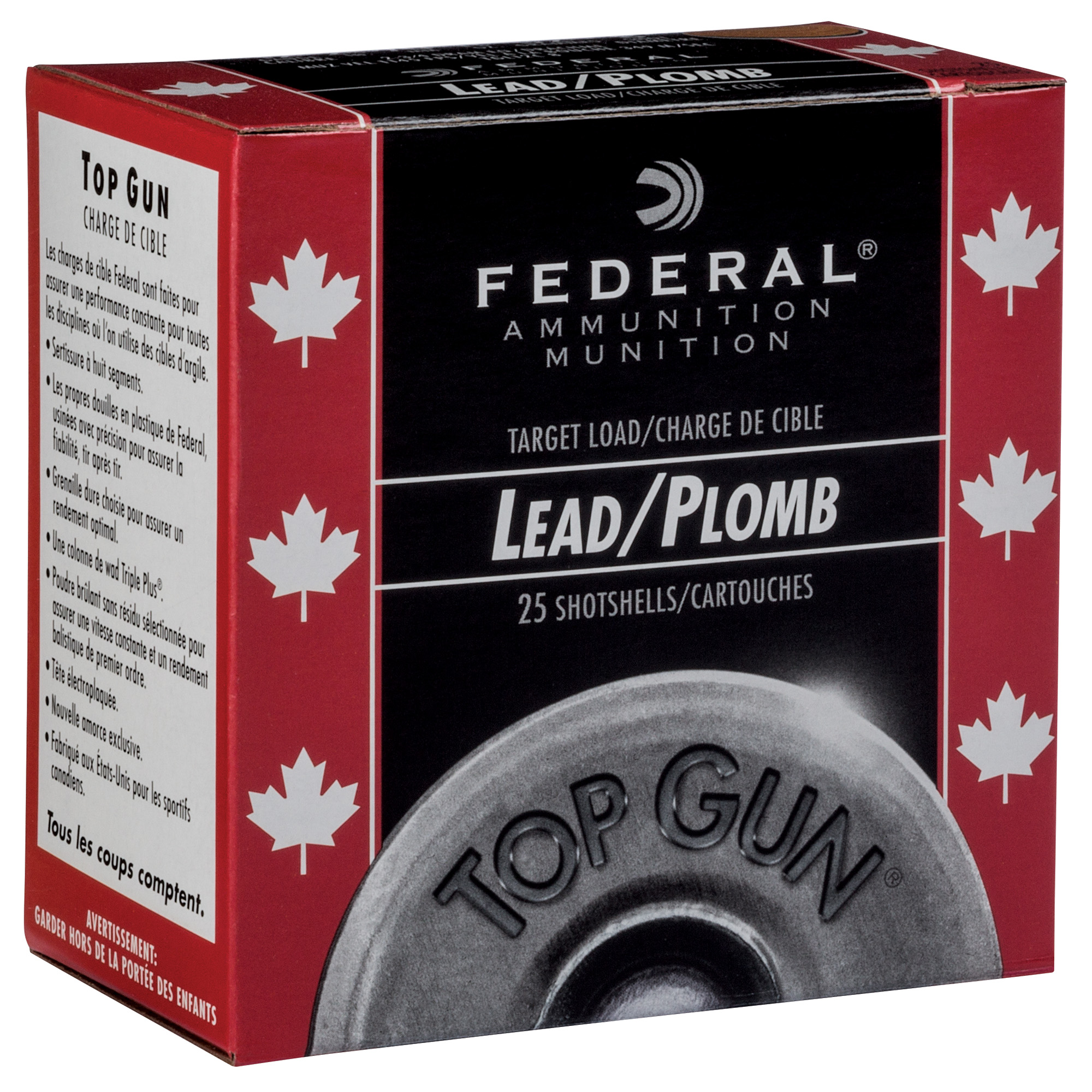 Fed Top Gun 12ga 2.75" #8 Org 25 Rounds