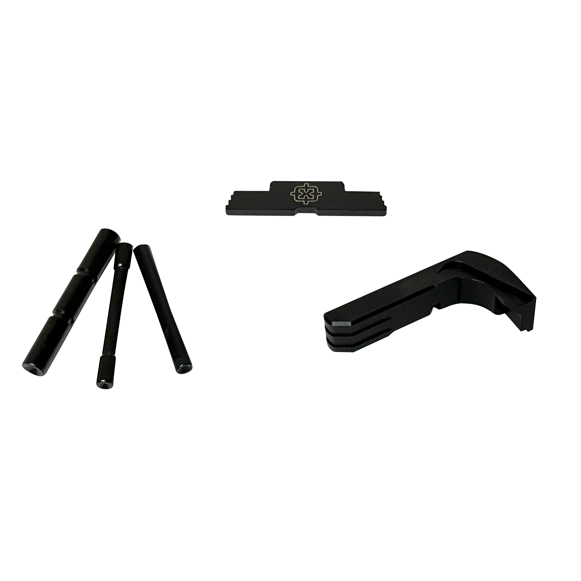 Cross Armory CRG5OKBK 3 Piece Kit  Extended Compatible w/ Glock 17/19/26/34 Gen5 Black Steel/Aluminum