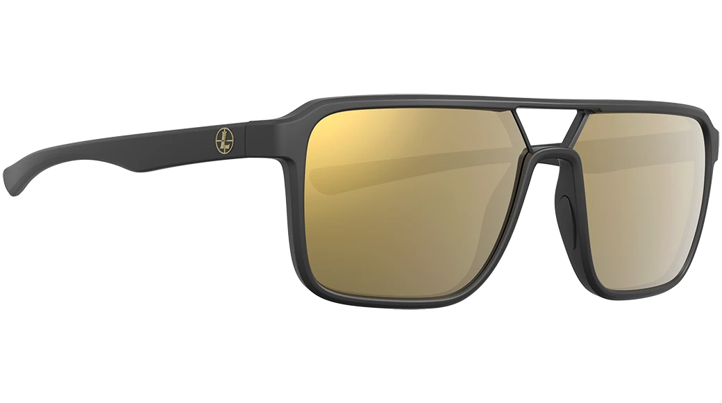 Leupold 182675 Performance Wear Bridger Bronze Mirror Lens Polycarbonate Matte Black Frame