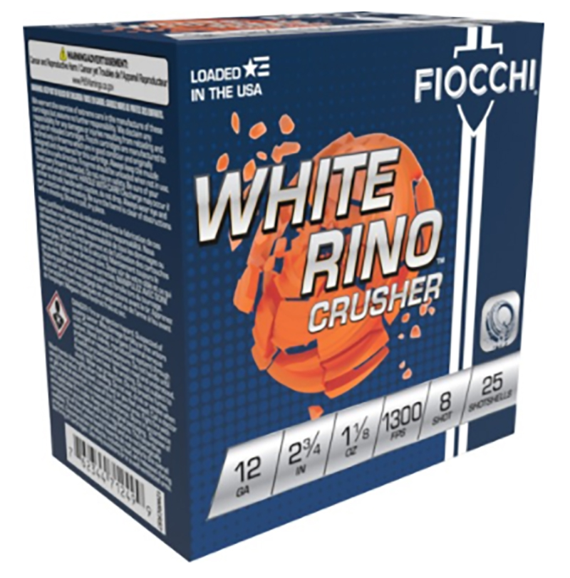 White Rino 12ga 2 3/4" 1 1/8oz Crshr #8