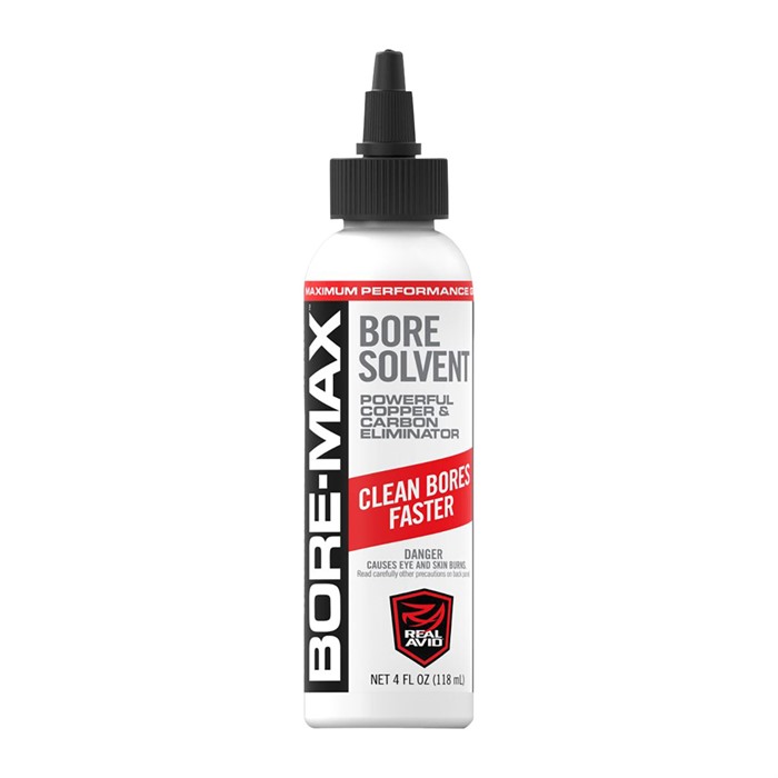 Real Avid AVBMBS4L Bore-Max Solvent Removes Carbon, Powder, Lead, Plastic Fouling 4 oz Bottle