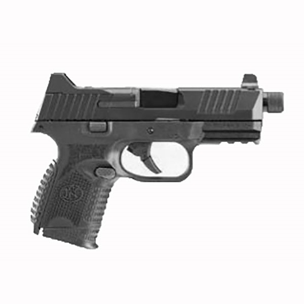 FN 509 Compact Tactical 9mm Luger 4.32" 12/24 Rounds Optic Cut Serrated Slide