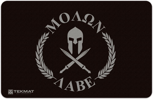 TekMat TEKR17MOLONLABE Molon Labe Cleaning Mat Molan Labe Spartan 11" x 17"