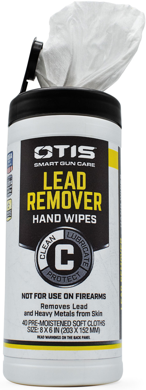 Otis FG40CLRW Lead Cleaning Hand Wipes Cleans Lead & Metals from Skin 40 Count Can - FG40CLRW - 014895007815