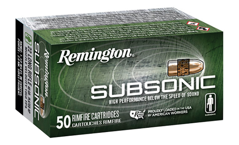 Remington 22LR Sub-Sonic Hollow Point 40 Grain 500 Rounds Remington 22LR Sub-Sonic Hollow Point 40 Grain 500 Rounds