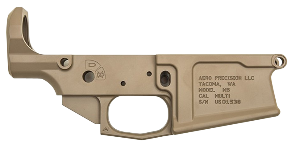 Aero Precision M5 Forged Stripped AR308 Lower Receiver - FDE Cerakote