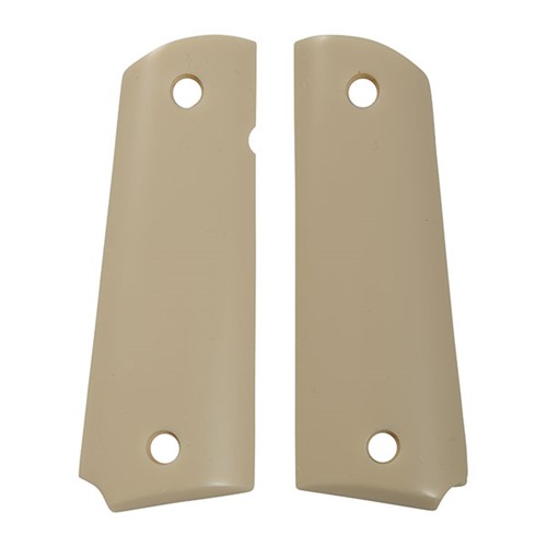 SMOOTH GOVT MODEL GRIPS, IVORY/NO AMBIDEXTROUS CUT