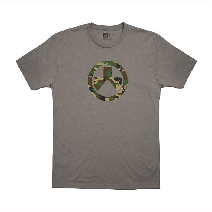 WOODLAND CAMO ICON CVC T-SHIRT 2X-LARGE STONE GRAY