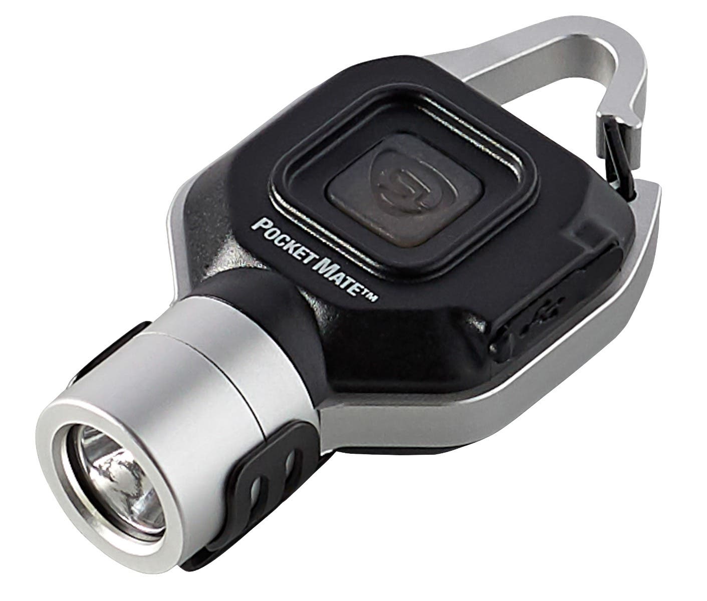 Streamlight Pocket Mate USB Rechargeable Flashlight 325 Lumens Silver Keychain Light - 73300 - 080926733008