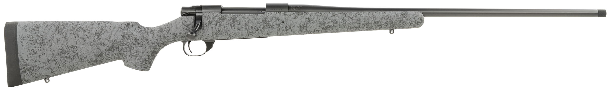 Howa HHS43331 M1500 HS Precision 300 Win Mag 3+1 24" Blued Threaded Barrel/Rec, Gray with Black Webbed HS Precision Stock