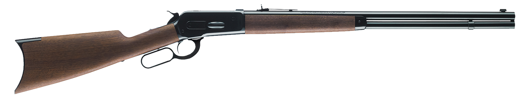 Winchester Guns 534175142 Model 1886 Short Rifle 45-70 Gov Caliber with 8+1 Capacity, 24" Barrel, Brushed Polish Blued Metal Finish & Satin Walnut Fixed Straight Grip Stock Right Hand (Full Size)