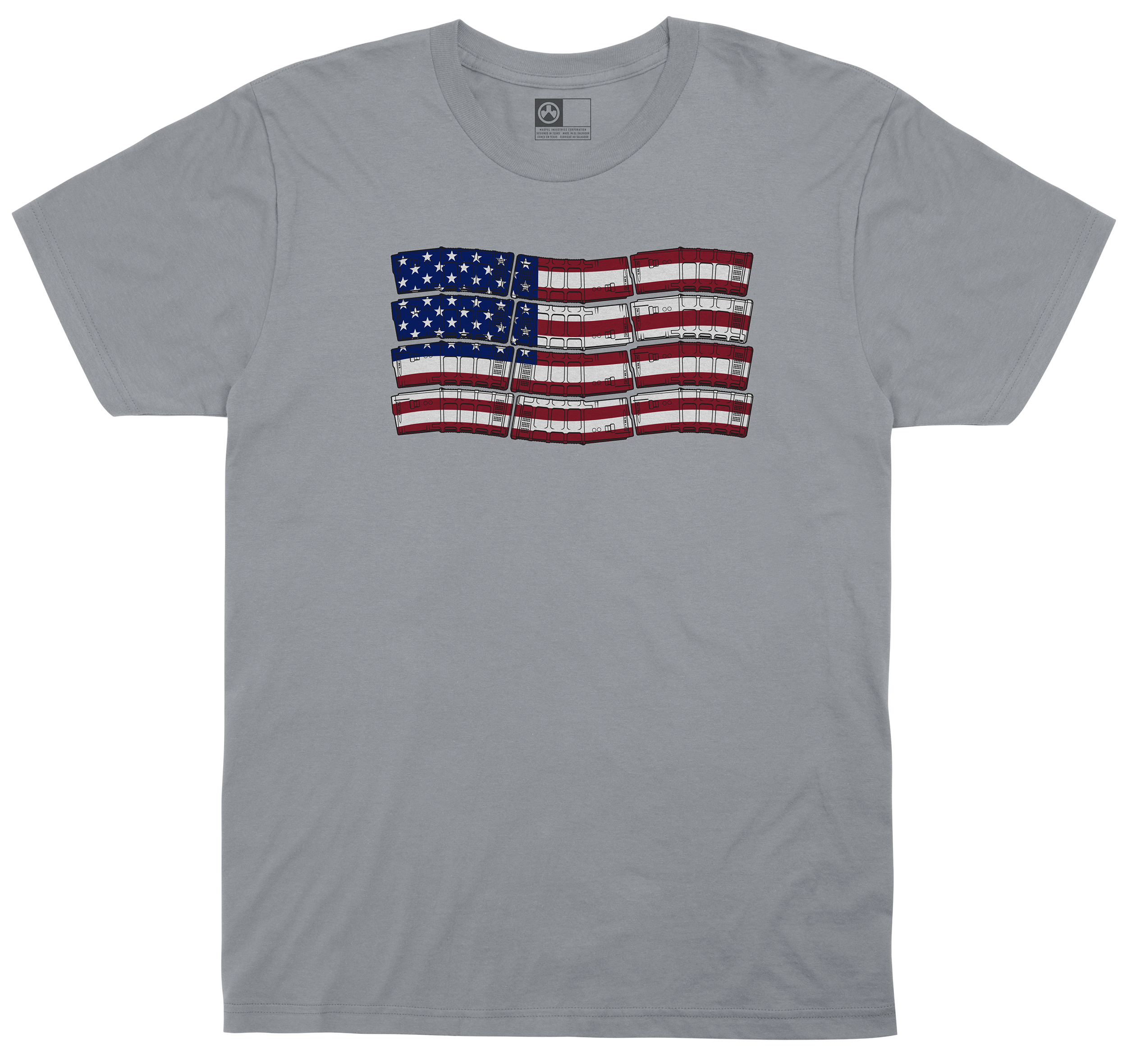 PMAG-FLAG COTTON T-SHIRT CHARCOAL SMALL - MAG1180-010-S - 840815128953