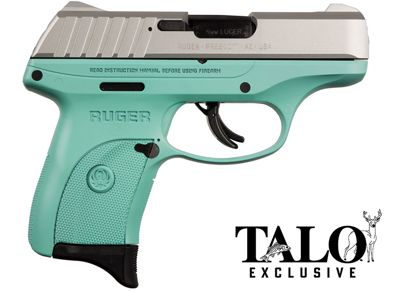 EC9S 9MM 3.12" Blk FS Satin/Turqse TALO