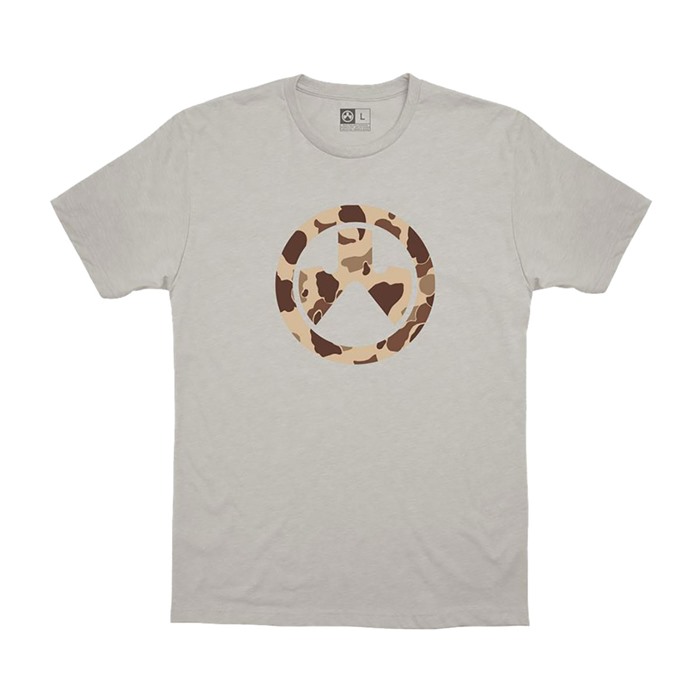 RAIDER CAMO ICON T-SHIRT SILVER 2X-LARGE