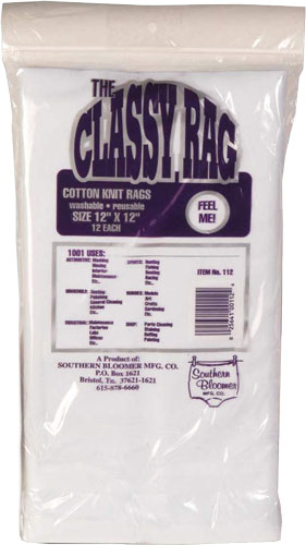 Southern Bloomer 112 Cleaning Patches  Cotton 12" x 12" 12 Per Bag