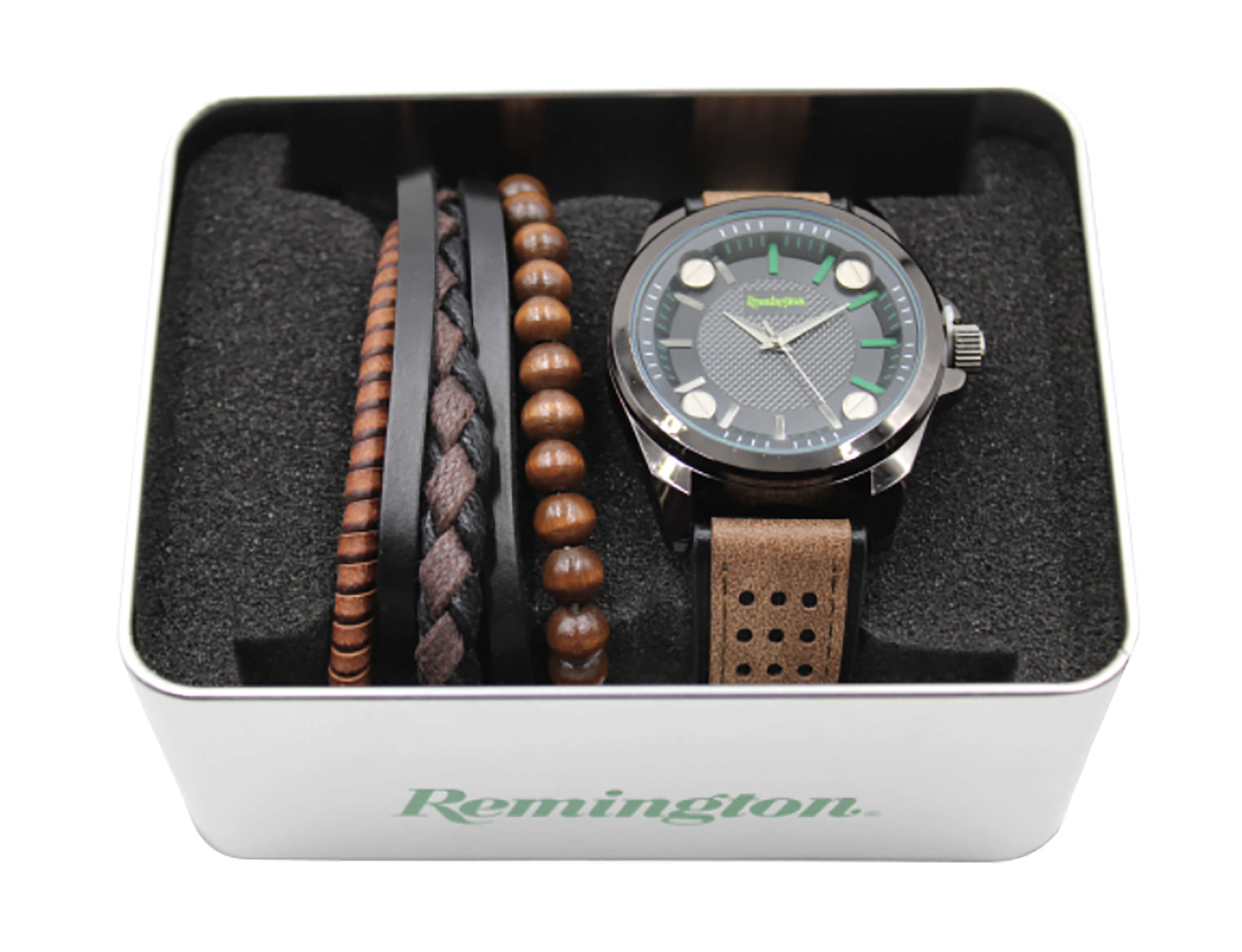 Remington by Camp Co RMWST6 Remington Watch/Bracelet Gift Set Remington Green