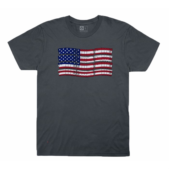 PMAG-FLAG COTTON T-SHIRT CHARCOAL 2X-LARGE - MAG1180-010-2XL - 840815128991