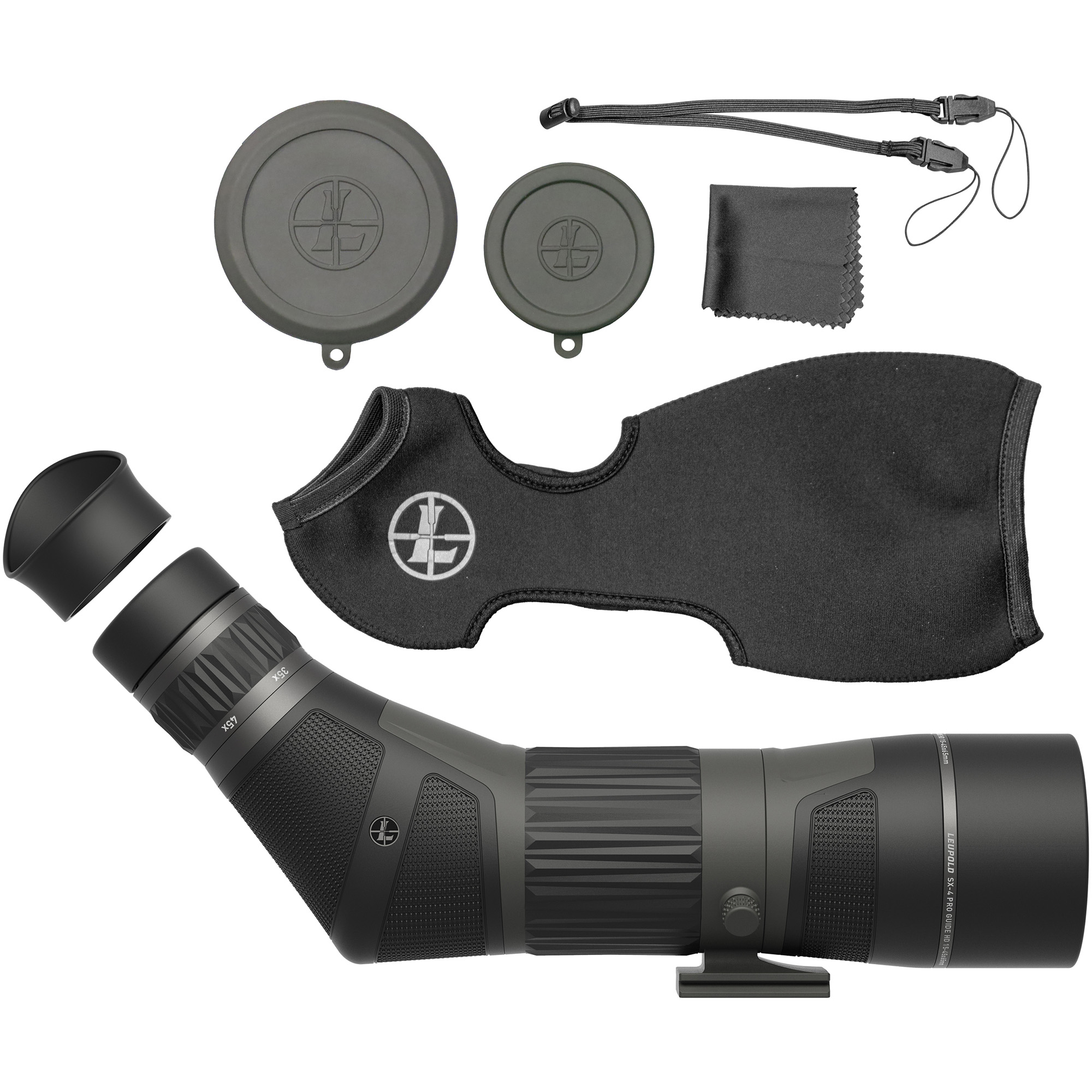 Leupold SX-4 Pro Guide HD Gen2 15-45x65mm Angled Spotting Scope