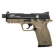 S&W M&P 22 Compact Series Handgun .22 LR 10rd Magazine  3.3" Threaded Barrel FDE with Black Slide - USED