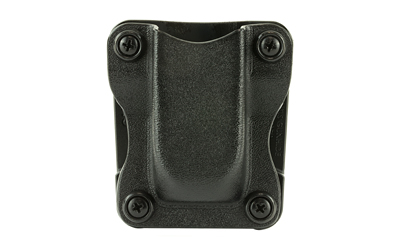 DeSantis Gunhide A86KJYYZ0 Quantico Single Mag Pouch OWB Black Kydex, Belt Clip Fits Belts Up To 1.50" Wide, Compatible w/Glock 43, Ambidextrous - A86KJYYZ0 - 792695347002