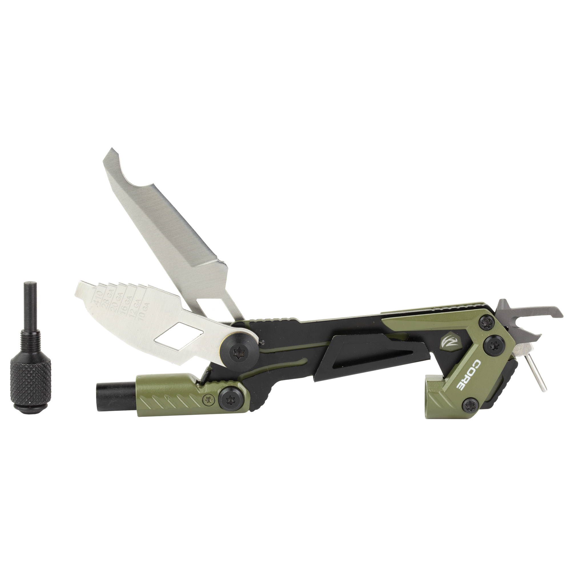 Real Avid AVGTCORSG Core Gun Tool Shotgun Olive Green/Black Stainless Steel - AVGTCORSG - 813119014284